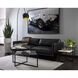 Rogers Cortina Black Leather Sofa